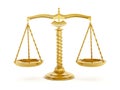 Balanced gold scale Royalty Free Stock Photo