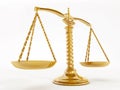 Balanced gold scale Royalty Free Stock Photo