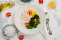 Balanced meal or diet concept Royalty Free Stock Photo