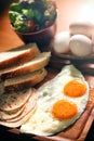 Balanced Nutrition Eggs Set Breakfast Royalty Free Stock Photo