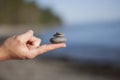 Balanced Pebbles Royalty Free Stock Photo