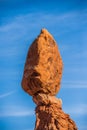 Balanced Rock in Arches National near Moab Utah at sunset Royalty Free Stock Photo