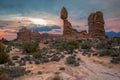 Balanced Rock in Arches National Park Royalty Free Stock Photo