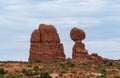 Balanced Rock in Arches National Park near Moab, Utah Royalty Free Stock Photo