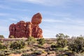 Balanced Rock in Arches National Park near Moab Utah at sunset Royalty Free Stock Photo