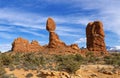 Balanced Rock at Arches National Park, Utah Royalty Free Stock Photo