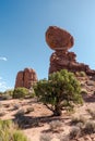 Balanced Rock in Arches National Park in Utah, United States