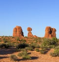 Balanced Rock, Arches National Park, Utah, USA Royalty Free Stock Photo