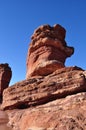 Balanced rock formation in Garden of the Gods Royalty Free Stock Photo