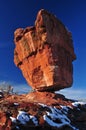 Balanced Rock at Garden of the Gods Royalty Free Stock Photo