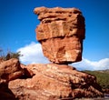 Balanced Rock in the Garden of the Gods park in Colorado Springs, Colorado Royalty Free Stock Photo