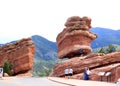 Balanced Rock at Garden of the Gods Park Royalty Free Stock Photo