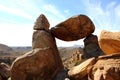 Balanced Rock on Grapevine Hills Trail in Big Bend Nationalpark Royalty Free Stock Photo