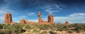 Balanced Rock Pano Royalty Free Stock Photo