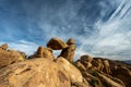 Balanced Rock And Surrounding Rocky Ridge in Big Bend Royalty Free Stock Photo