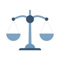 Balanced scale Flat Vector icon which can easily modify or edit Royalty Free Stock Photo
