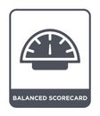 balanced scorecard icon in trendy design style. balanced scorecard icon isolated on white background. balanced scorecard vector