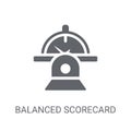 Balanced scorecard icon. Trendy Balanced scorecard logo concept