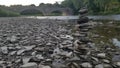 Balanced stones lie on top of each other Royalty Free Stock Photo