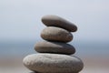 Balanced stones. Royalty Free Stock Photo