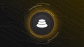 Balancer BAL coin banner. BAL coin cryptocurrency concept banner background