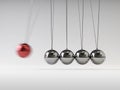 Balancing Balls Newton`s Cradle Royalty Free Stock Photo