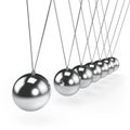 Balancing balls Newton`s cradle pendulum Royalty Free Stock Photo