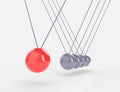 Balancing Balls Newton's Cradle