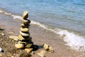Balancing, beach, tranquility, coast, coastline, concept, fragility, harmony, wellness, spa, heap, horizontal, landscape, marine,