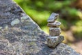 Balancing cairns Royalty Free Stock Photo