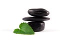 Balancing hot stones Royalty Free Stock Photo