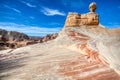 Balancing rock Vermillion Cliffs National Monument White Pocket Royalty Free Stock Photo