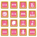 Balancing scooter icons pink