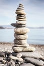 Balancing stone on top of each other Royalty Free Stock Photo