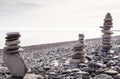 Balancing stone on top of each other Royalty Free Stock Photo