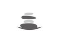 balancing stones logo design Royalty Free Stock Photo