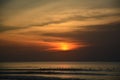 Balangan beach. Sunset Royalty Free Stock Photo