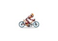 illustration of a racing motorbike Royalty Free Stock Photo