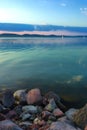 Balaton sunset Royalty Free Stock Photo