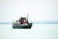 Balatonfured, June 02 2018 - Old touristic boat on the Balaton Lake. Balatonfured marina