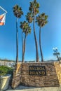 Balboa Island welcoming sign
