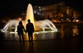 Balboa Park - Couple Fountain Royalty Free Stock Photo