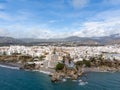 Balcon de Europa or Balcony of Europe in Nerja town on Costa del Sol, Andalucia, Spain. Royalty Free Stock Photo