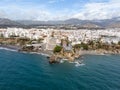 Balcon de Europa or Balcony of Europe in Nerja town on Costa del Sol, Andalucia, Spain. Royalty Free Stock Photo