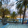 The Balcon de Europa in the Spanish resort of Nerja on the Costa del Sol Royalty Free Stock Photo