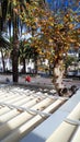 Promenade on the Balcon de Europa in the Spanish resort of Nerja on the Costa del Sol Royalty Free Stock Photo