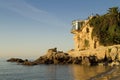 Balcon de Europa at sunrise in Nerja Royalty Free Stock Photo