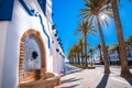 Balcon de Europa and waterfront of Nerja view Royalty Free Stock Photo