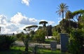 Balconata del Pincio in Villa Borghese in the city of Rome, Italy Royalty Free Stock Photo