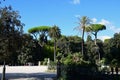 Balconata del Pincio in Villa Borghese in the city of Rome, Italy Royalty Free Stock Photo